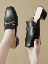 Women High Heel Mule Slide Shoes Closed Toe Sandals, 2024 Summer New Fashionable Trendy Influencer